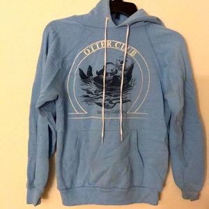 Vintage otter club hoodie Monterey california blue